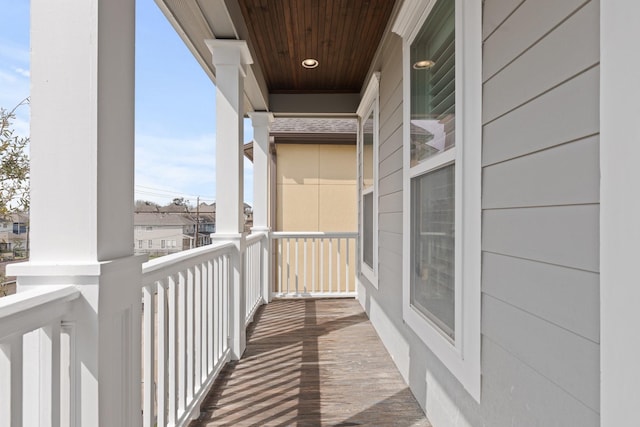 view of balcony