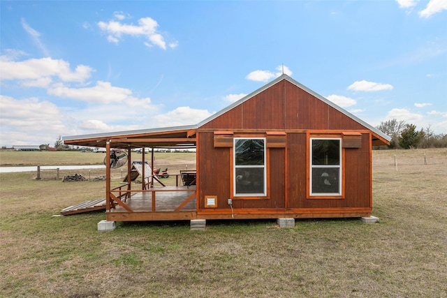 view of outbuilding featuring an outdoor structure