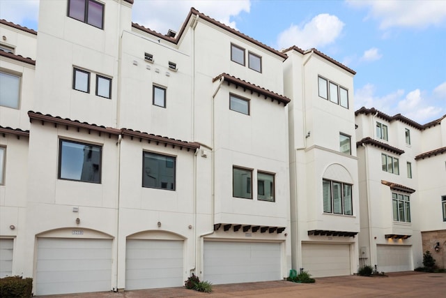 view of property with an attached garage