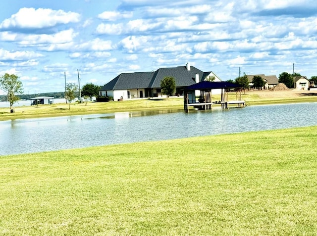 view of water feature