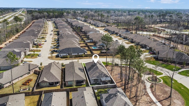 bird's eye view featuring a residential view