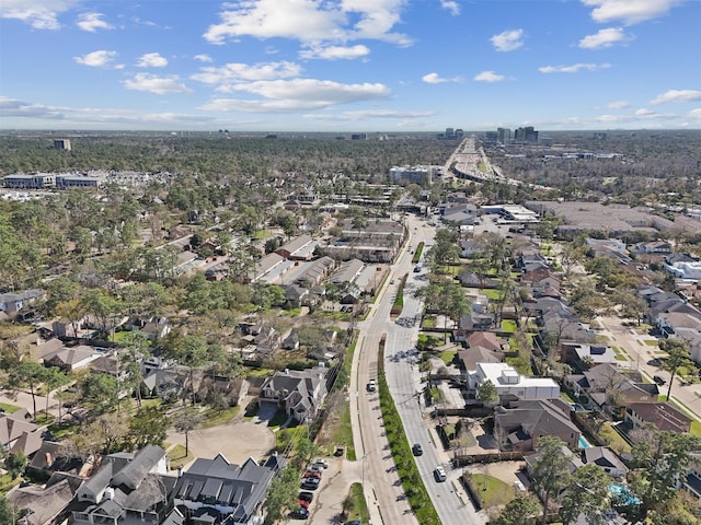 drone / aerial view with a residential view