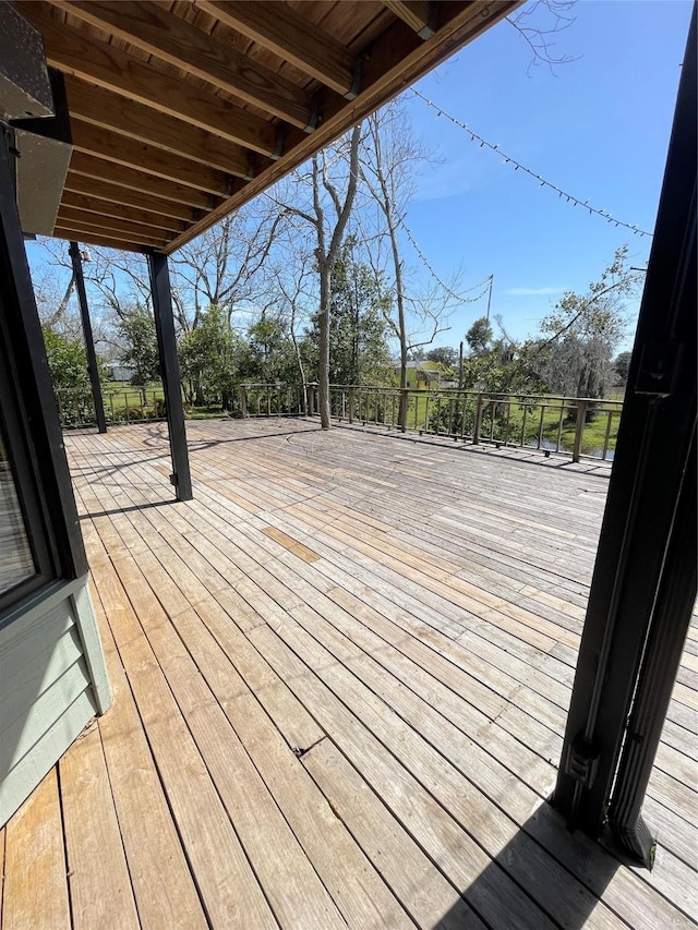 view of wooden terrace