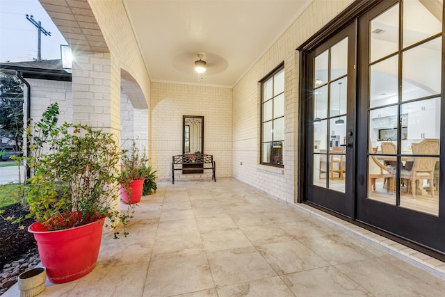 view of patio / terrace with french doors