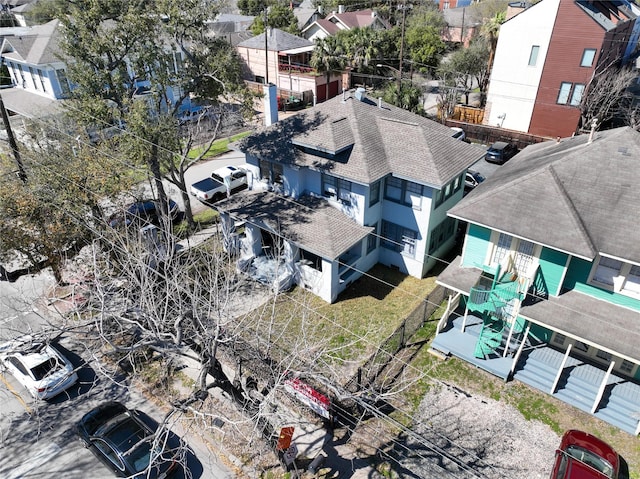 drone / aerial view featuring a residential view