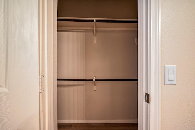 closet featuring elevator