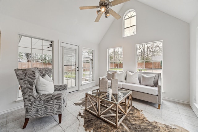 interior space with french doors