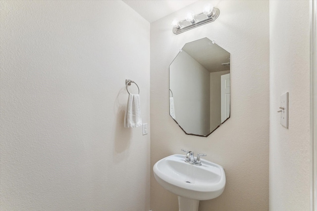 bathroom with a sink