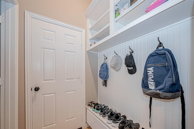 view of mudroom