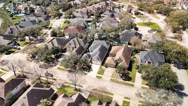 drone / aerial view featuring a residential view