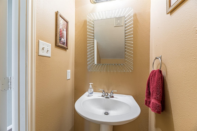 bathroom with a sink