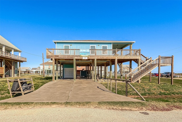 view of front of home featuring stairway