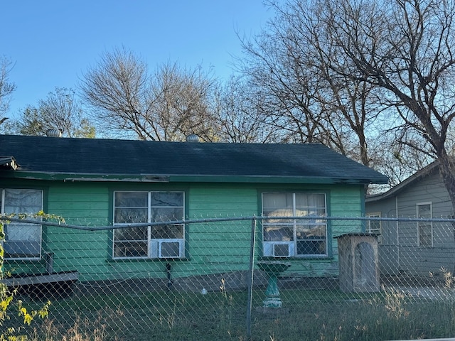 exterior space with fence