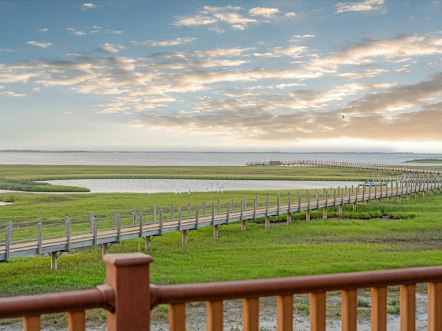 exterior space with a rural view