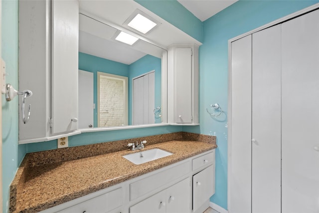 bathroom with vanity