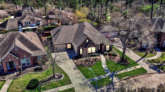 birds eye view of property featuring a residential view