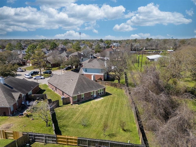 drone / aerial view featuring a residential view