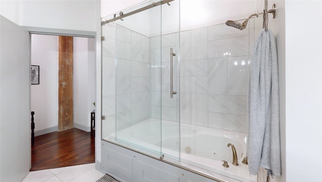 bathroom featuring a combined bath / shower with jetted tub