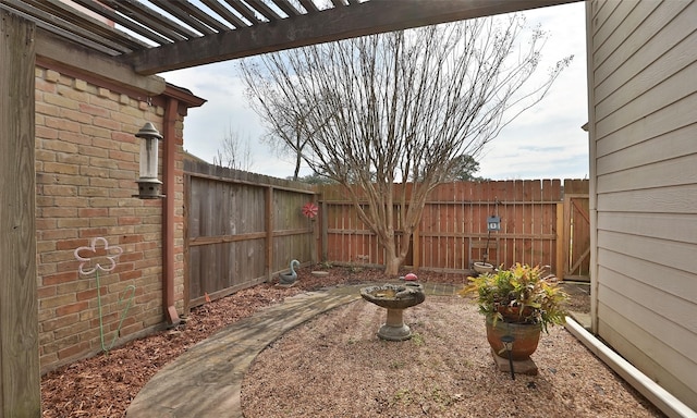 view of patio / terrace with a fenced backyard