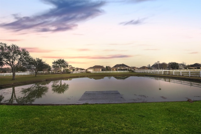 property view of water