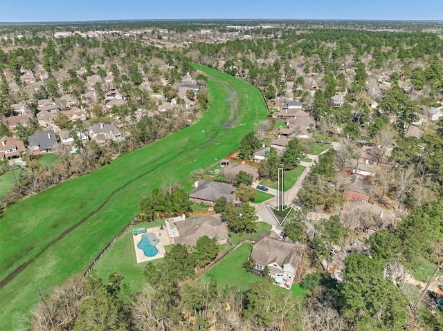 birds eye view of property featuring a residential view