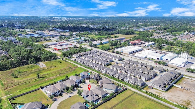 aerial view featuring a residential view