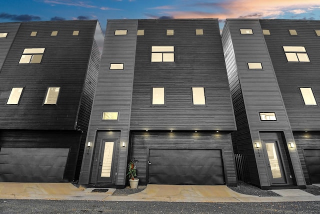 view of front of home with an attached garage