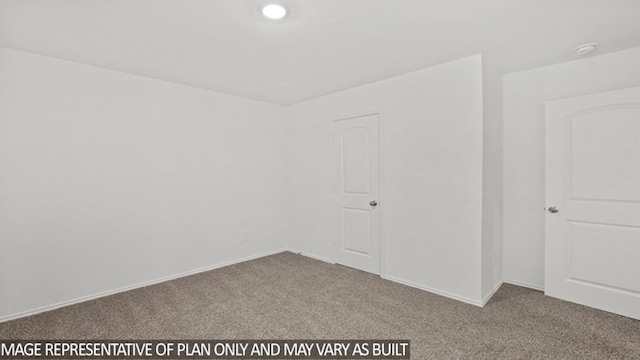 unfurnished bedroom featuring carpet