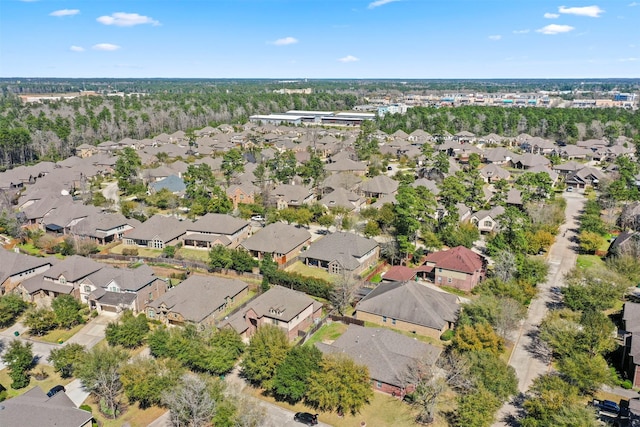 drone / aerial view with a residential view