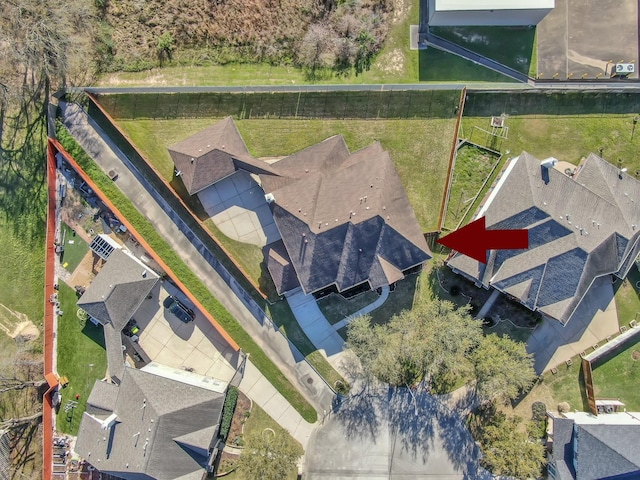 birds eye view of property featuring a residential view