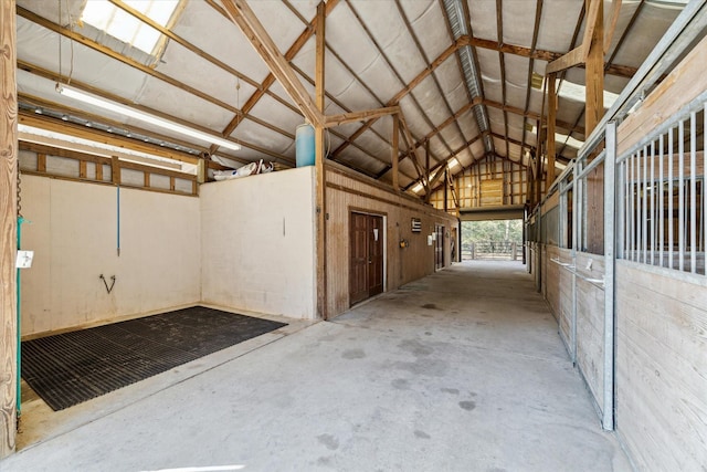 view of horse barn