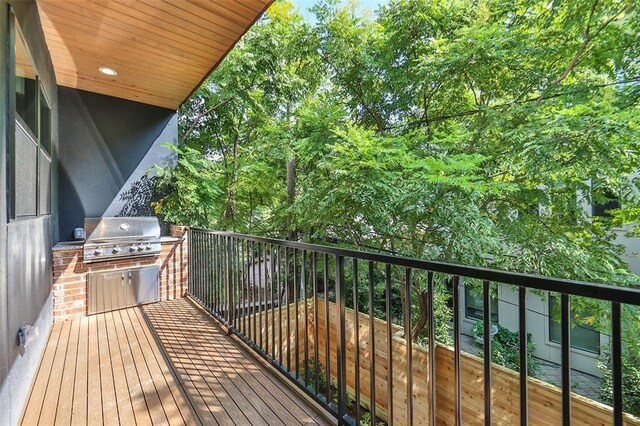 balcony with grilling area