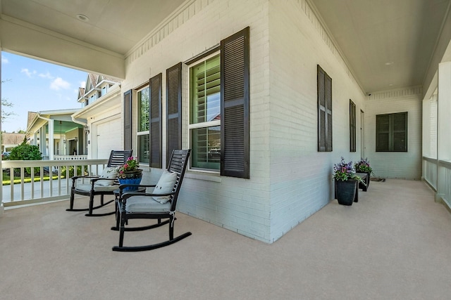 view of patio / terrace featuring a porch