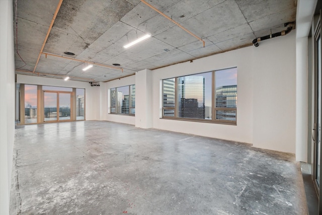 interior space with concrete flooring