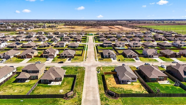 bird's eye view featuring a residential view