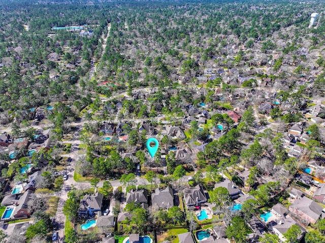 birds eye view of property featuring a residential view