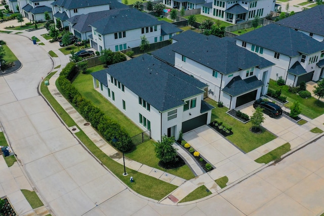 drone / aerial view featuring a residential view