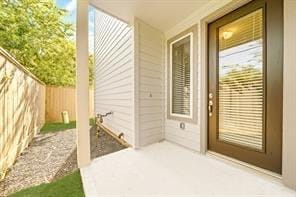 view of patio / terrace with fence