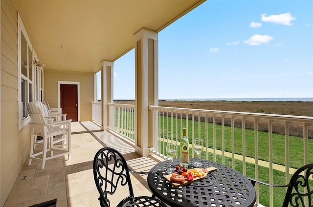 view of balcony