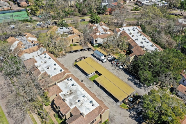 aerial view featuring a residential view