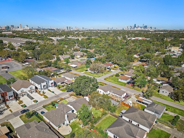 drone / aerial view featuring a view of city