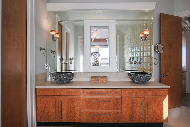 4214 Turks Pt, Galveston, TX 77554 - bathroom featuring double vanity