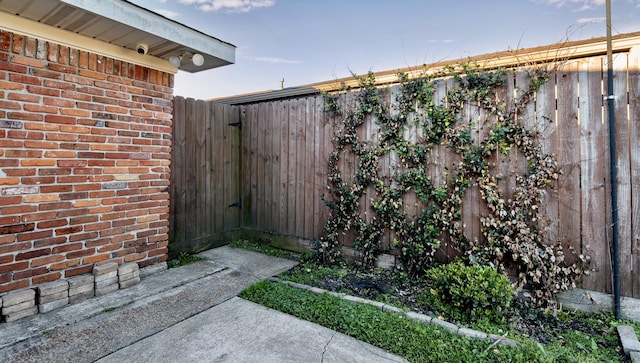 view of patio with fence