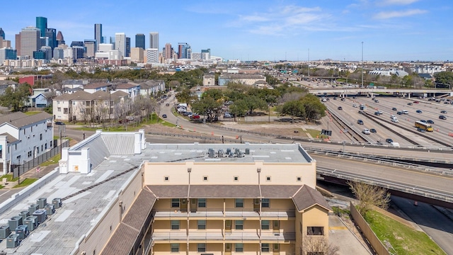 bird's eye view featuring a view of city