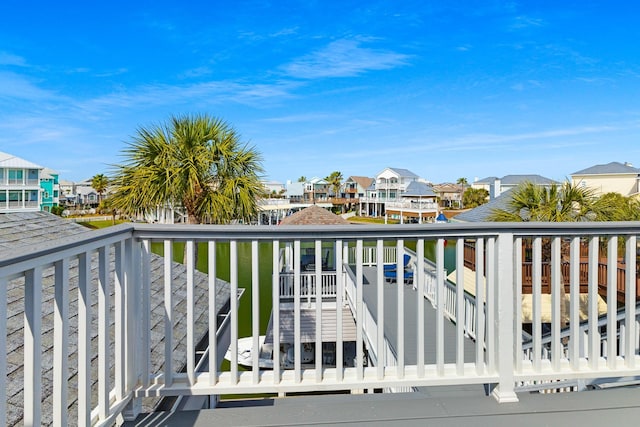 balcony featuring a residential view