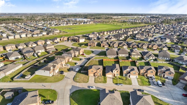 bird's eye view featuring a residential view