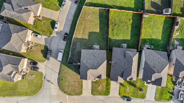 bird's eye view featuring a residential view