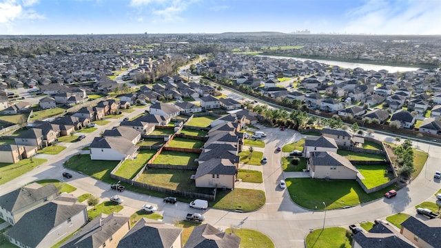 aerial view featuring a residential view