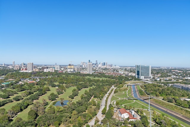 aerial view of a skyline view
