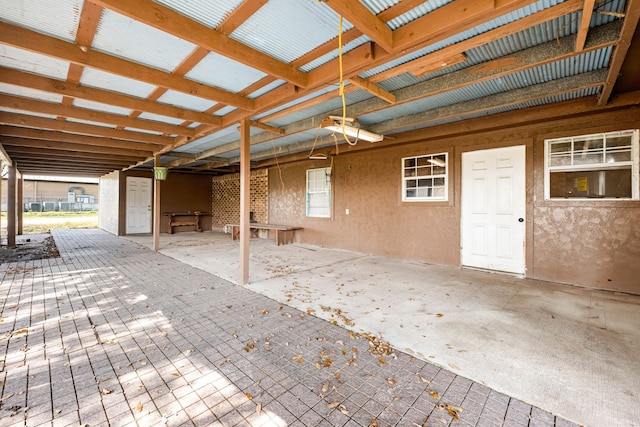 interior space featuring a wealth of natural light